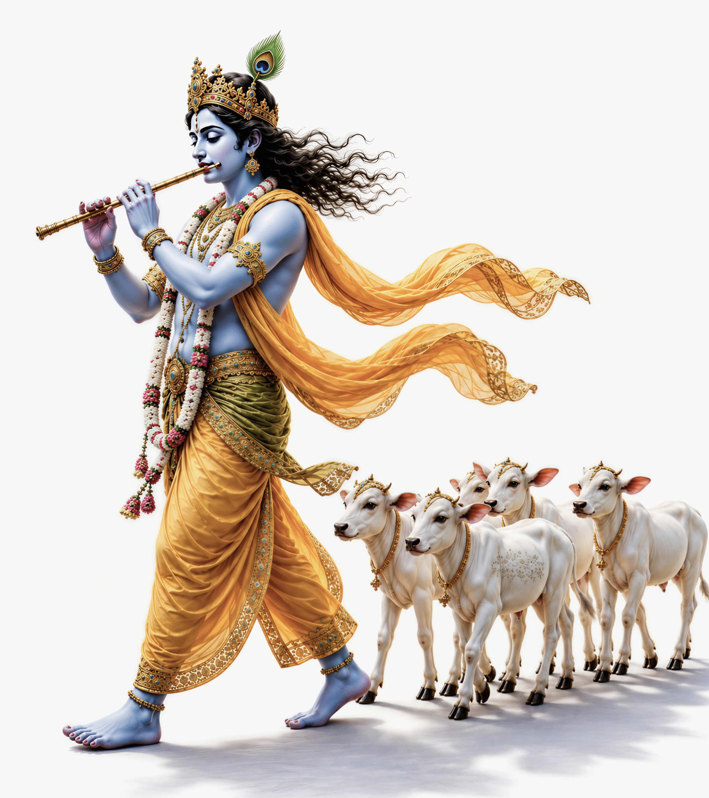 Krishna with cows